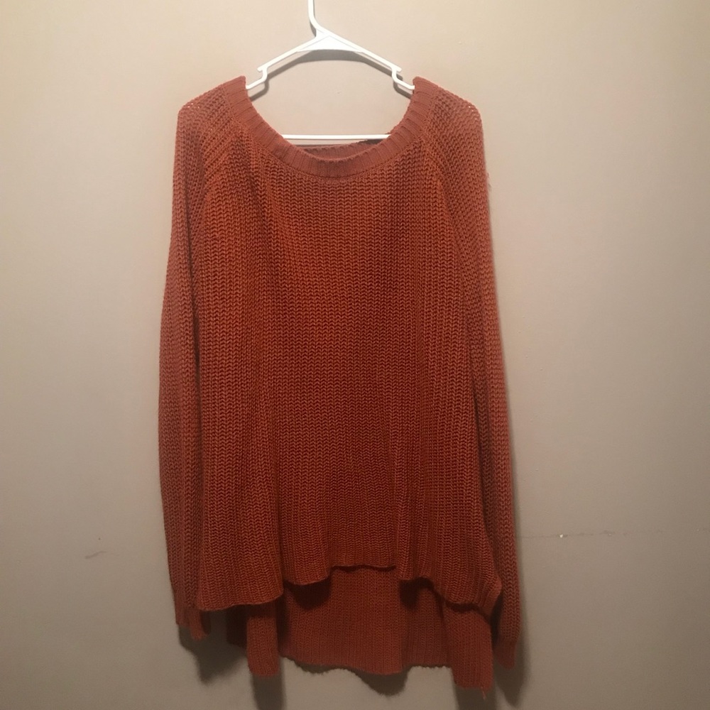 Burnt Orange Sweater Tunic